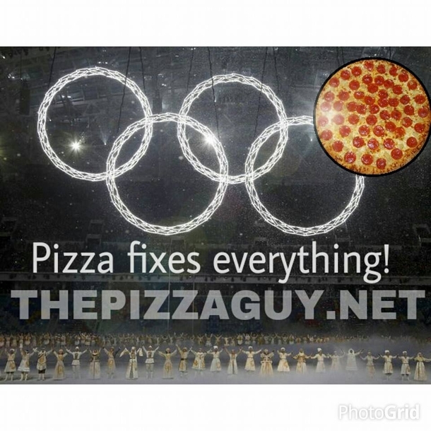 My local pizza shop FTFYd the Olympics