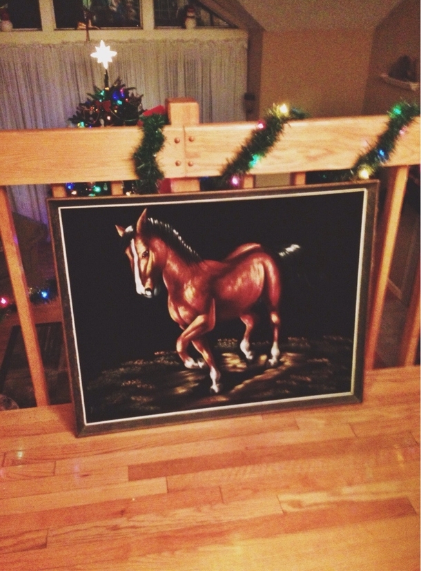My mom couldnt tell I was being sarcastic so I ended up getting a velvet horse painting for my birthday