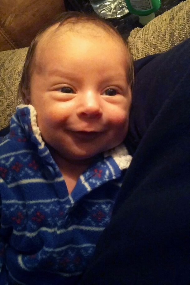My  month old son looks like Beans from Even Stevens