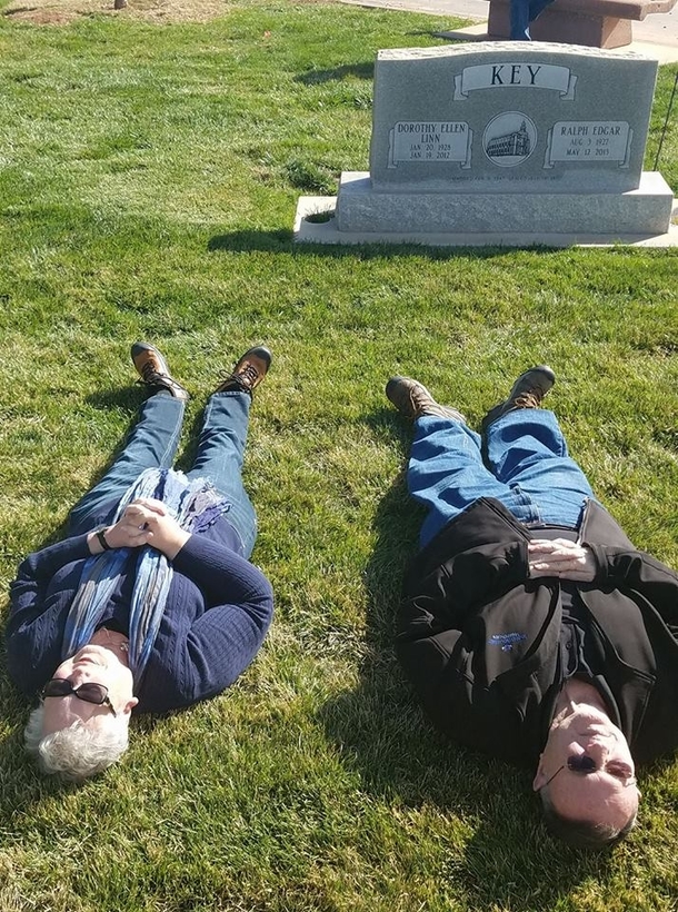 My parents insisted on showing us their burial plots