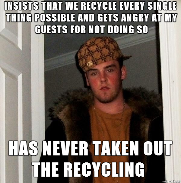 My roommate is seriously concerned about the environment