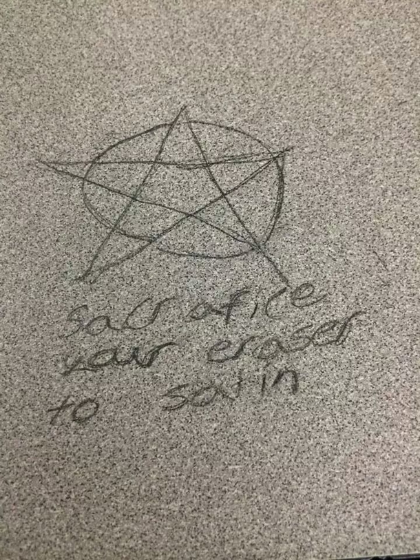 My sister is a school teacher and found this in her classroom