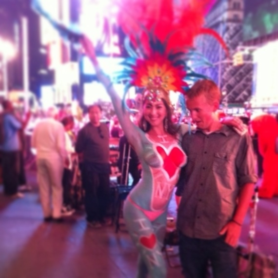 My son went to Times Square with his Uncle Ill be having a talk with him soon