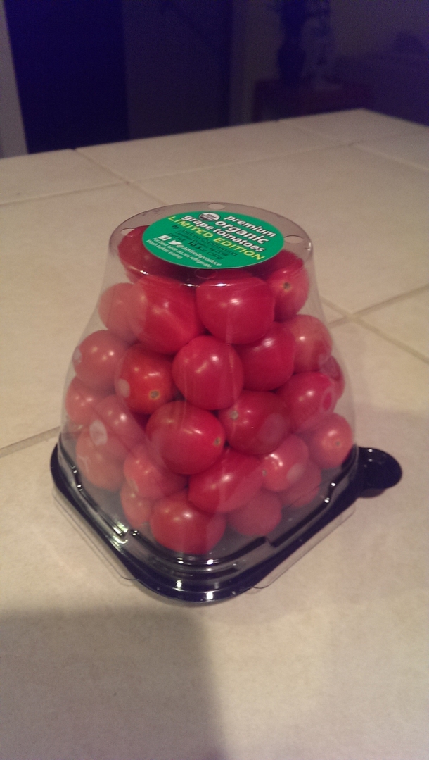 My wife was  convinced that there is no possible way to open this package without spilling the tomatoes everywhere
