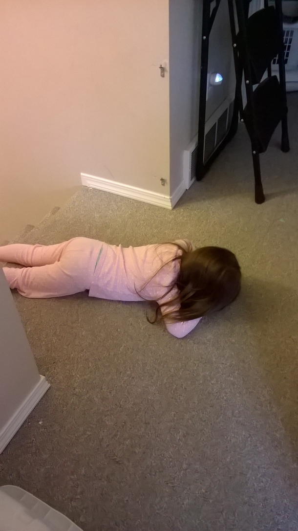 My -year-old still has a long way to go in the world of hide-and-seek