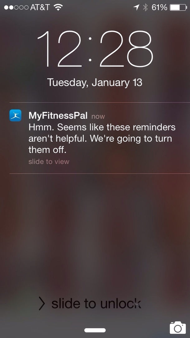 MyFitnessPal just gave up on me