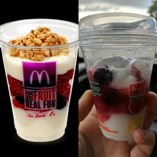 Nah McDonalds Its cool Ill only take about  worth of a parfait