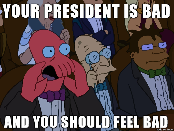 Need a sane president Why not Zoidberg