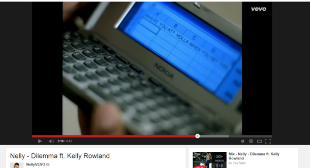 Never forget the day Nelly managed to send a text message with an Excel spreadsheet