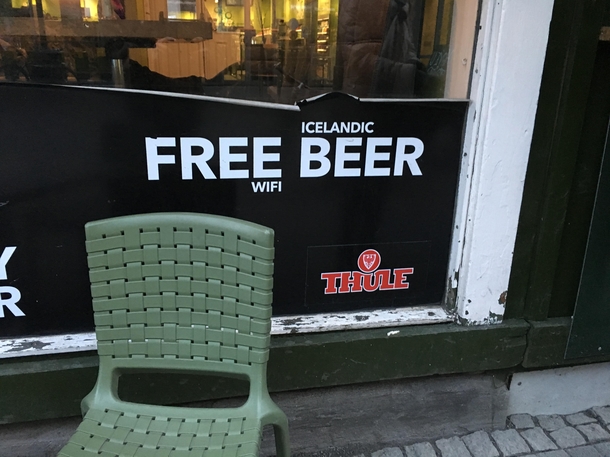 Nice try random Icelandic bar