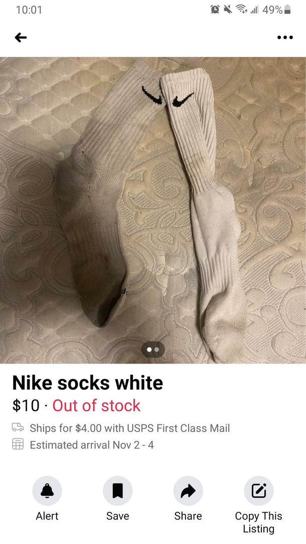 No way this guy is selling used socks for 