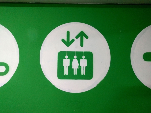 Not sure if directions to the elevator or a mass cult suicide x-post from ronejob
