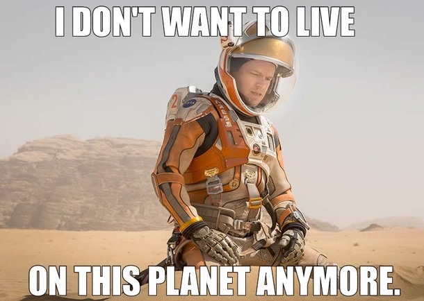 Now that images of Matt Damon in the upcoming The Martian have been released I couldnt resist