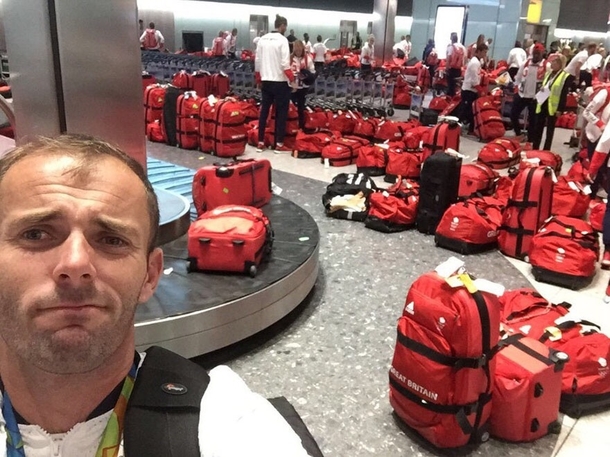 Olympic athletes all given the same bag