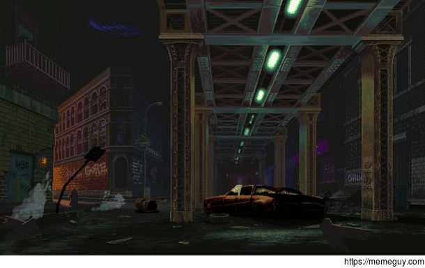 One of Garou Mark of the Wolves backgrounds