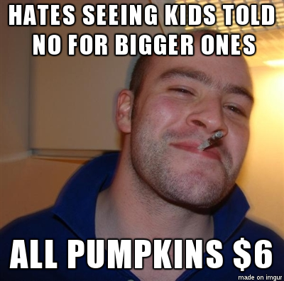 One of the local pumpkin patch owners