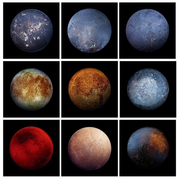 One of these is Jupiters moon Europa the rest are frying pans 