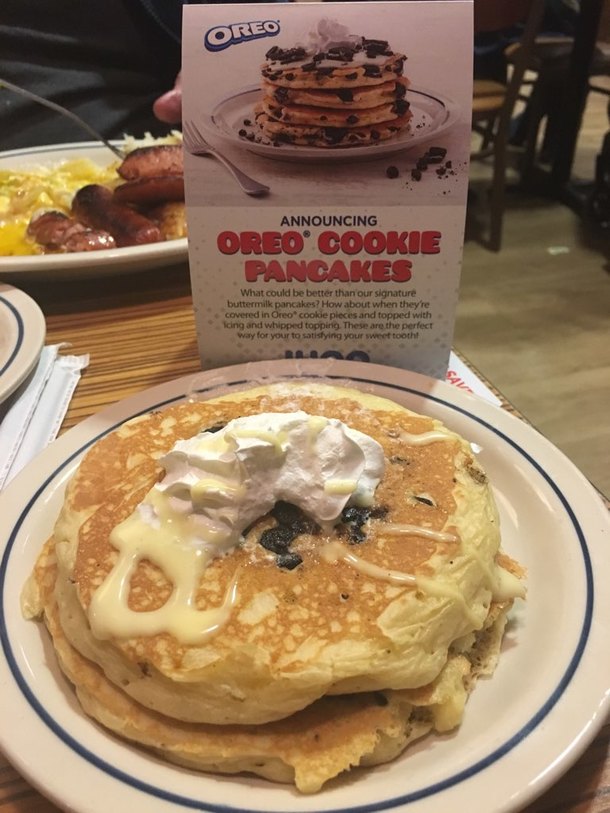 Oreo pancakes from iHop didnt live up to the images on the menu
