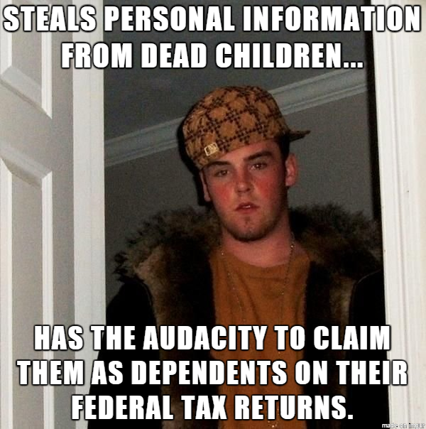 Our tax return got rejected because our deceased infant sons social security number had already been filed