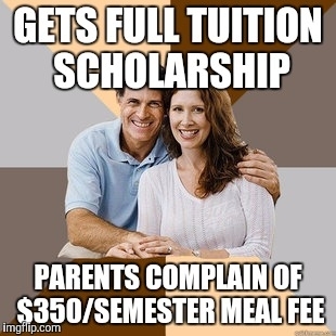 Parents agreed to pay for my college 