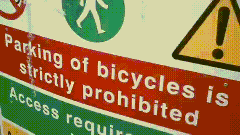 Parking of Bicycles is Strictly Prohibited