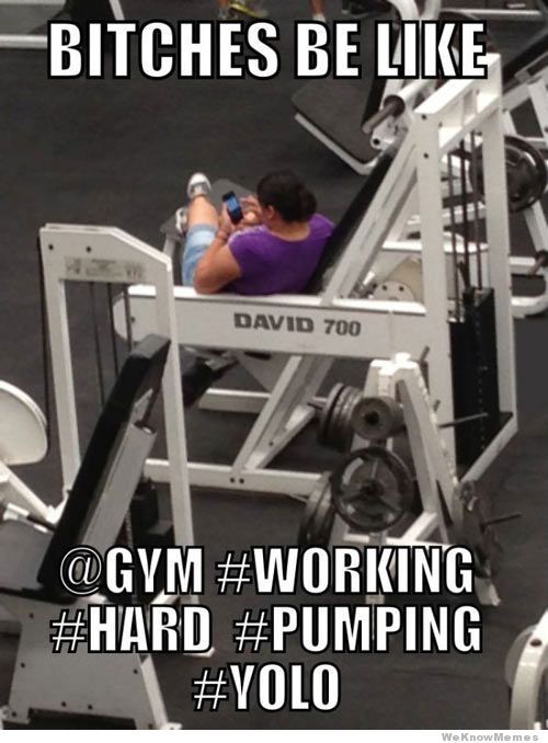 People in the gym now-a-days