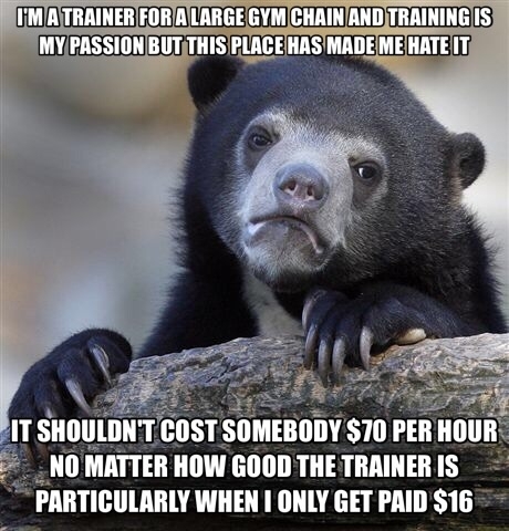 Personal training is a ripoff For all but the gym owner