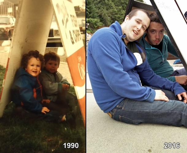 Pic #1 - I had a reunion with family I hadnt seen in  years we decided to remake a few photos from the last visit