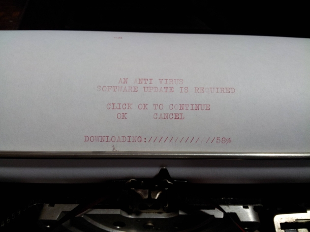 Pic #1 - I was going to purchase this typewriter at the antiques market until I noticed it was not up to date