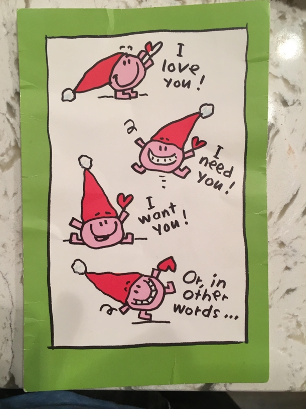 Pic #1 - My cousin is an elementary school teacher and was given this card by a Korean transfer student a few years back Thought you all might appreciate it