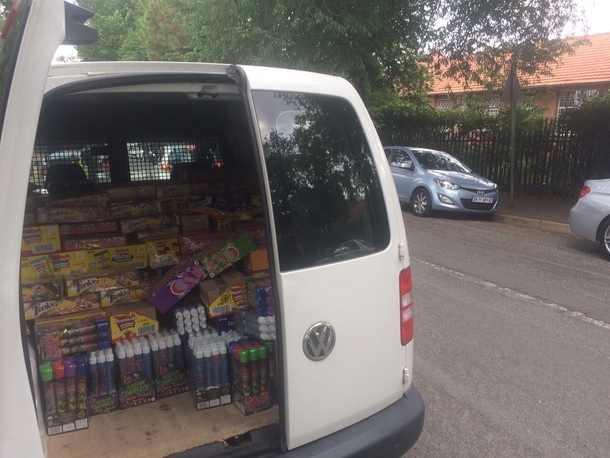 Pic #1 - My friend runs a sweet shop and has an  year old daughter This is the van she uses to pick up kids from the school