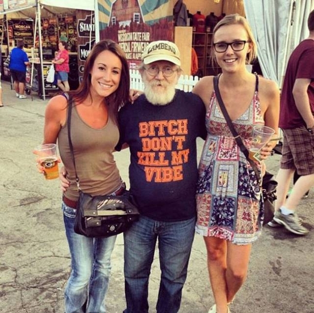 Pic #1 - Old people wearing funny shirts