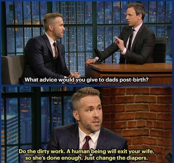 Pic #1 - Ryan Reynolds funny and endearing take on child birth