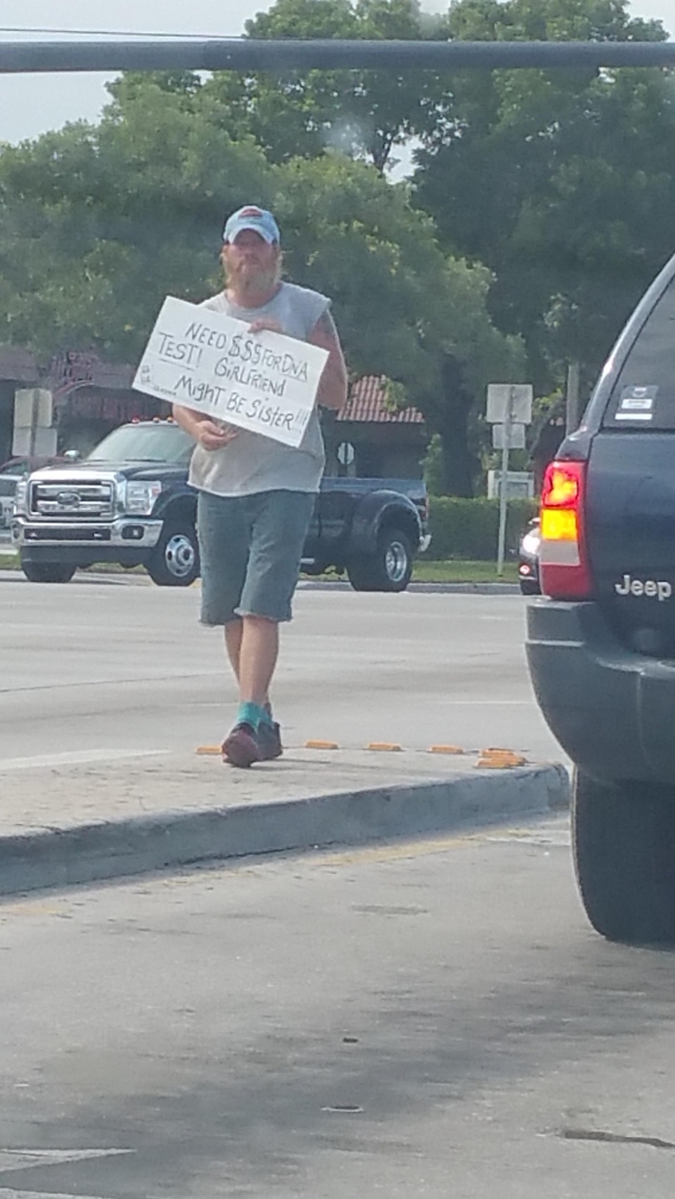 Pic #1 - Saw a guy asking for money on the street