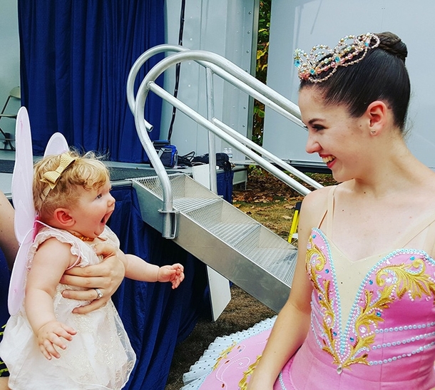 Pic #1 - Seeing a ballerina for the first time