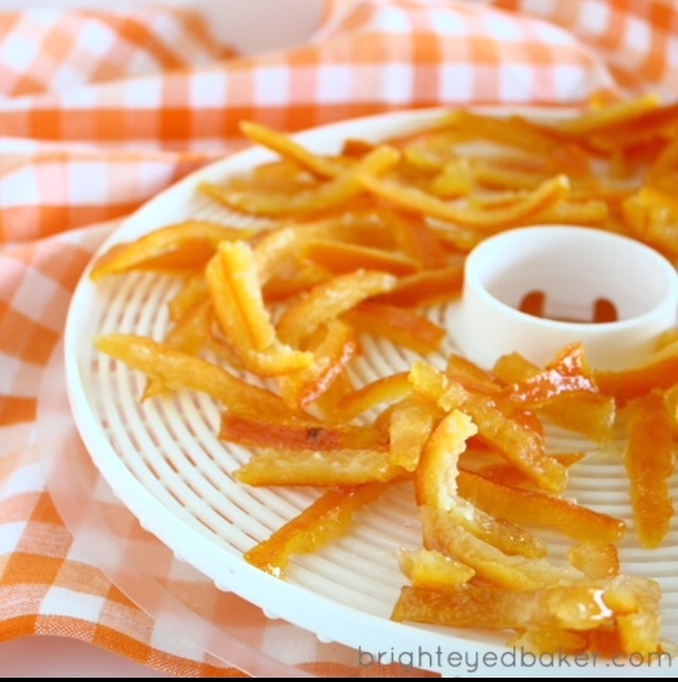 Pic #1 - So I tried making candied orange peels for the holidays
