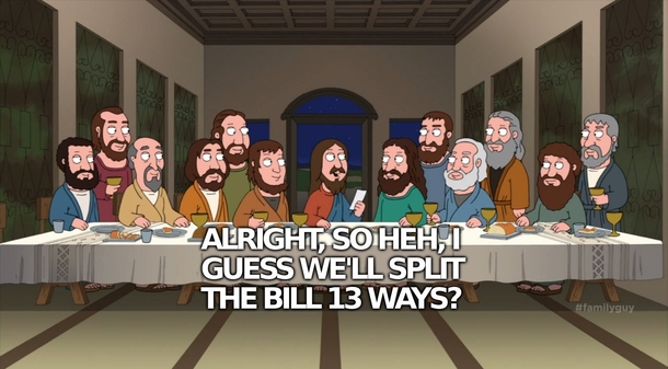 Pic #1 - Stewie visits the last supper