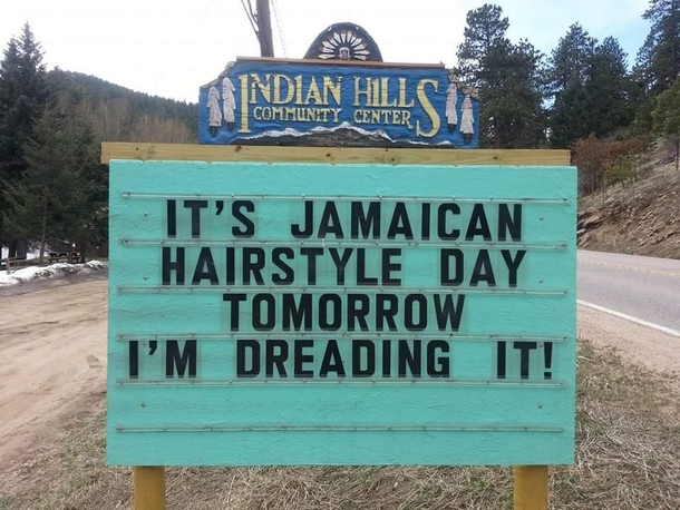 Pic #1 - This small town in Colorado Indian Hills has a very sassy community board