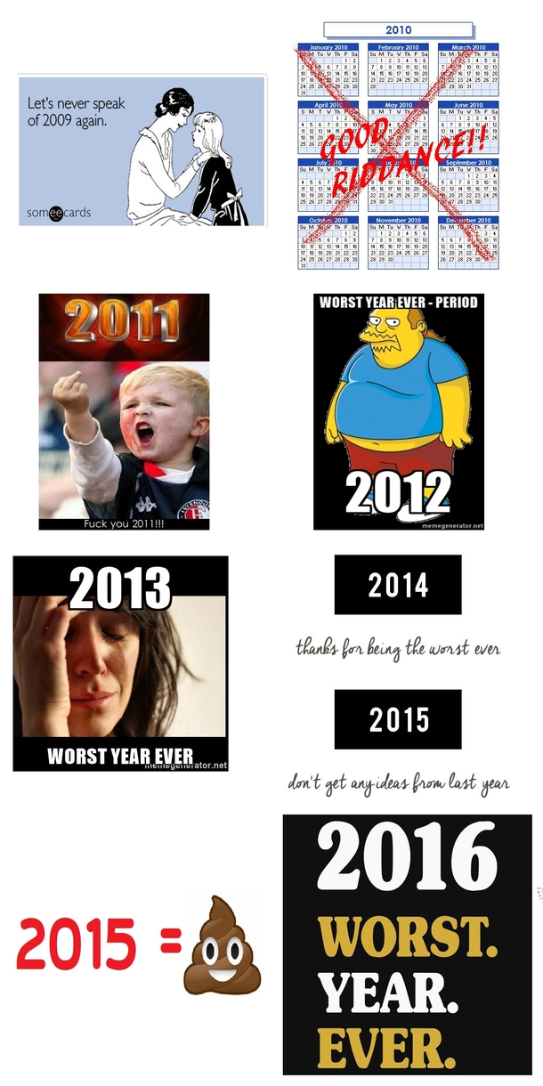Pic #1 - TIL that every year since  has been the worst year ever