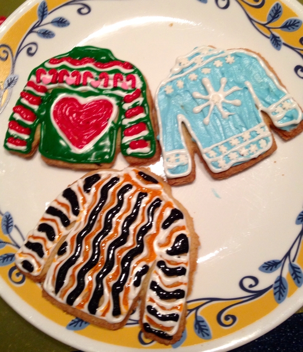Pic #1 - Ugly Sweater Cookie kit I think I might have the Martha Stewart gene