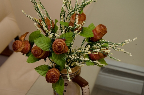 Pic #2 - Bacon Roses -- they turned out better than expected