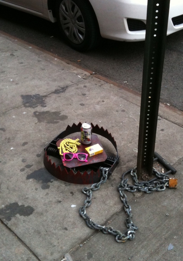 Pic #2 - Hipster trap prank appear around New York City
