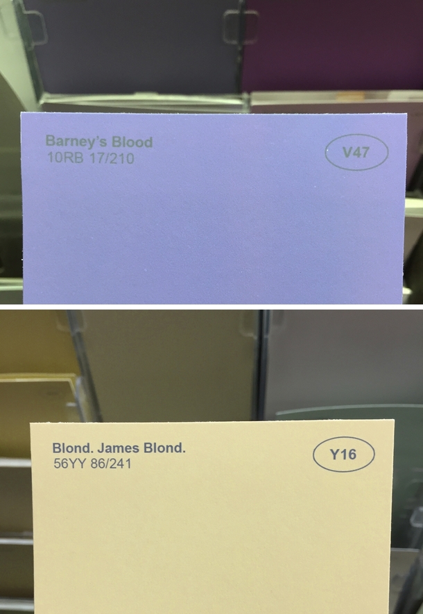 Pic #2 - I renamed some of the paint colors at the hardware store