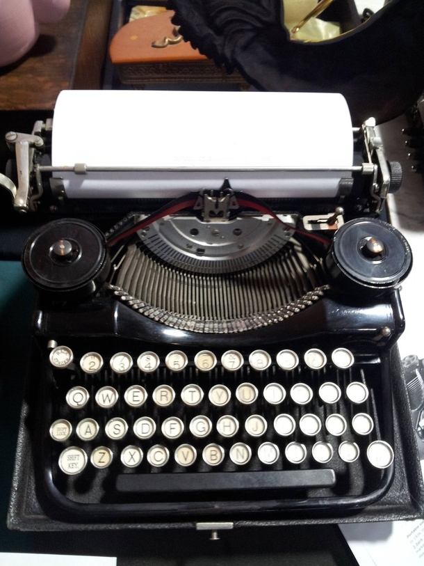 Pic #2 - I was going to purchase this typewriter at the antiques market until I noticed it was not up to date