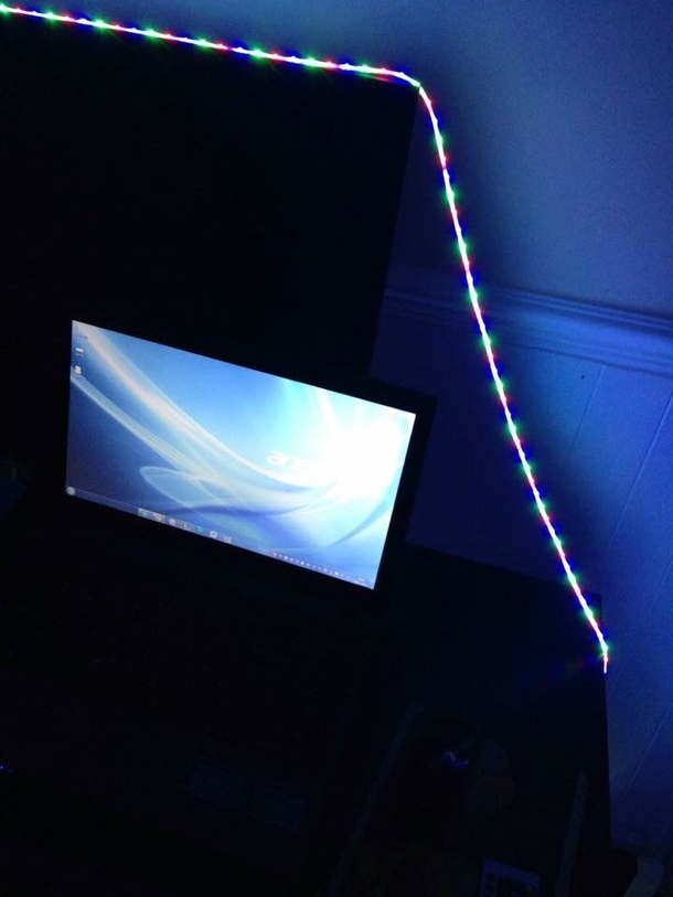 Pic #2 - LED lights for my gaming setup