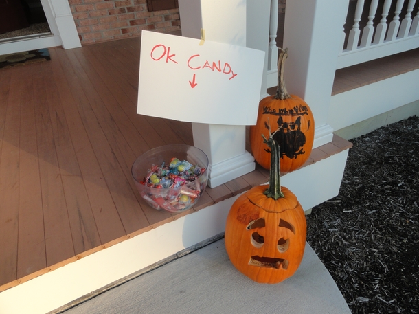 Pic #2 - Trick-or-Treaters Got To Make A Choice At My House Last Year