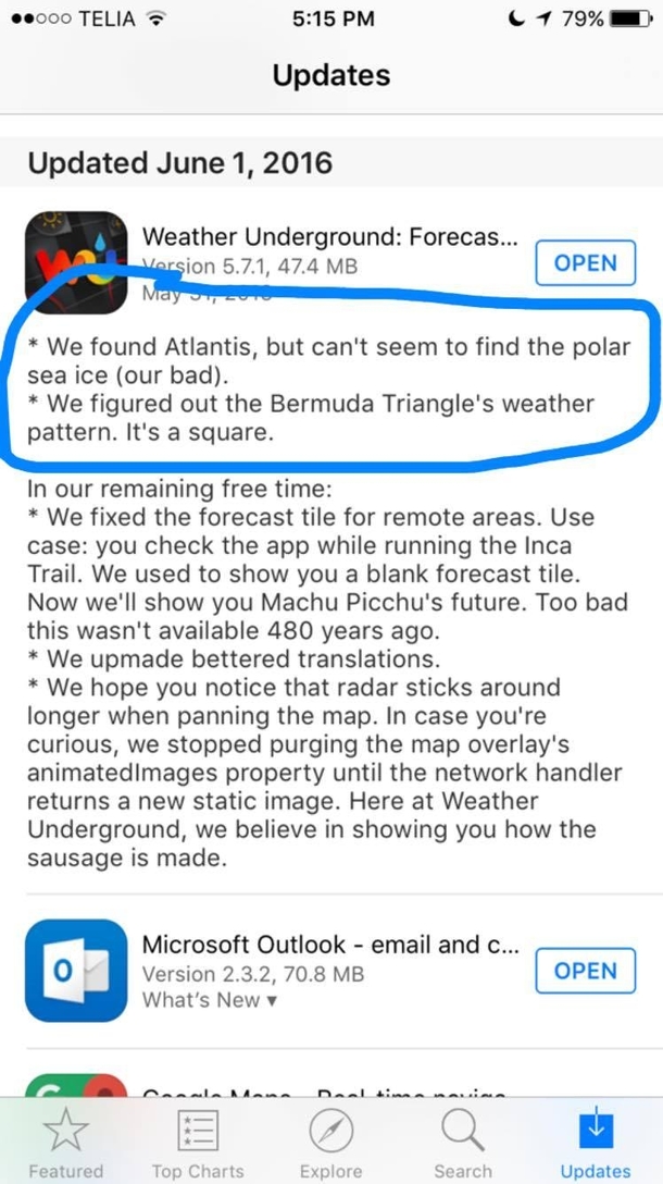 Pic #2 - You all should read your app update logs