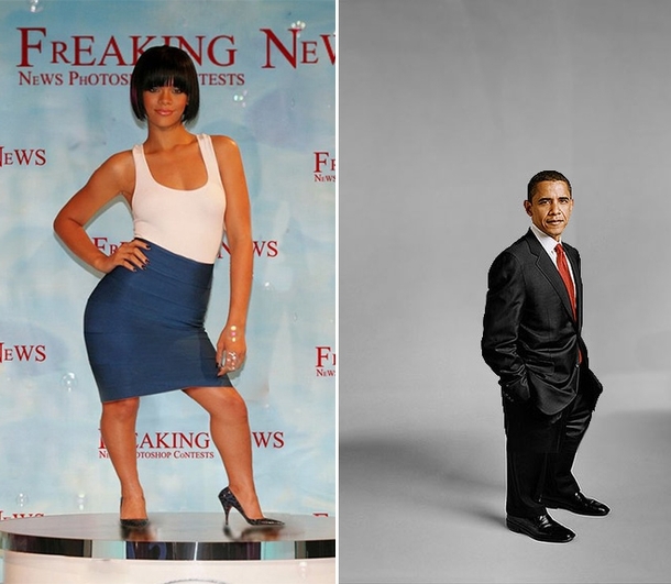 Pic #3 - Apparently photoshopping celebrities to look like midgets is a thing
