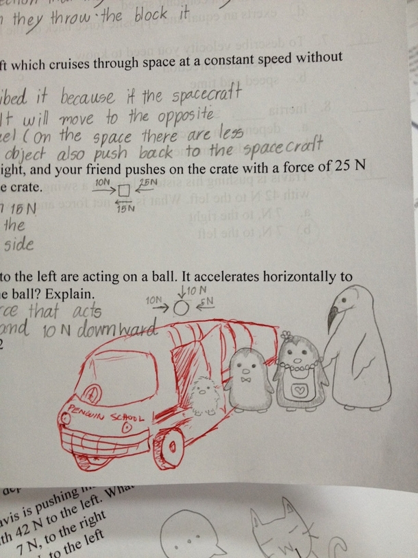 Pic #3 - As an th to th grade science teacher I noticed my students would draw a lot on their papers Anytime I came across a drawing I added something to it