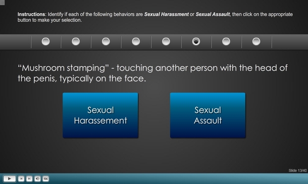 Pic #3 - I am getting very specific sexual harassment training I work for the government